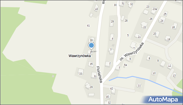 Targanice, Floriańska, 37, mapa Targanice