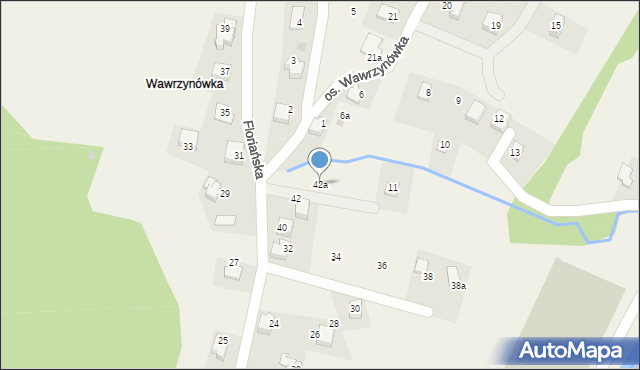 Targanice, Floriańska, 42a, mapa Targanice