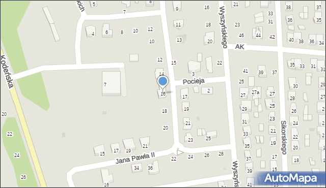 Terespol, Flemminga Jana Jerzego, 16, mapa Terespol