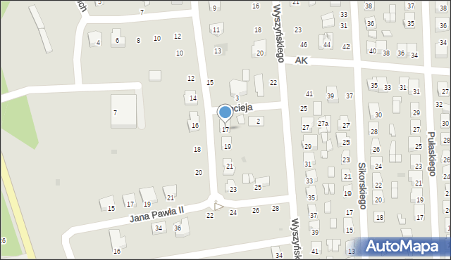 Terespol, Flemminga Jana Jerzego, 17, mapa Terespol