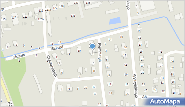 Terespol, Flemminga Jana Jerzego, 4, mapa Terespol