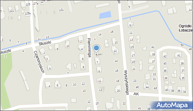 Terespol, Flemminga Jana Jerzego, 5, mapa Terespol