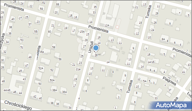 Warszawa, Flagowa, 16, mapa Warszawy