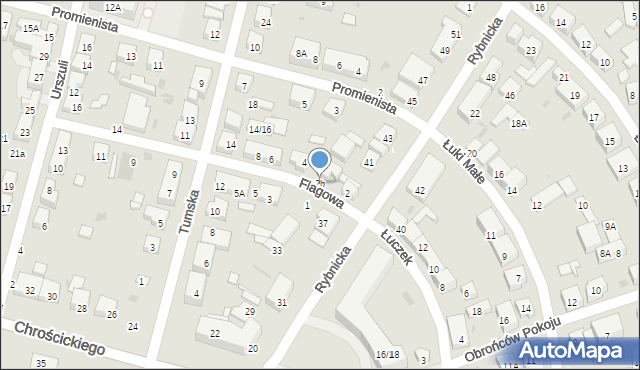 Warszawa, Flagowa, 2b, mapa Warszawy