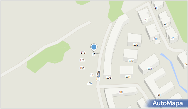 Warszawa, Flatta Jerzego Beniamina, 17, mapa Warszawy