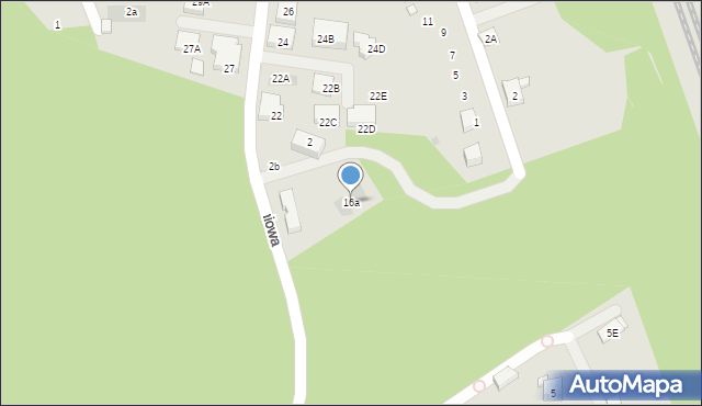 Warszawa, Fletniowa, 16a, mapa Warszawy