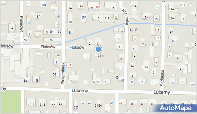 Warszawa, Floksów, 1, mapa Warszawy