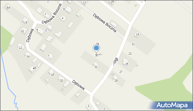 Bachowice, Folgi Jana, ppor., 30, mapa Bachowice