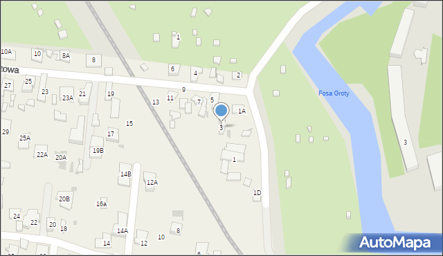 Blizne Łaszczyńskiego, Fortowa, 3, mapa Blizne Łaszczyńskiego