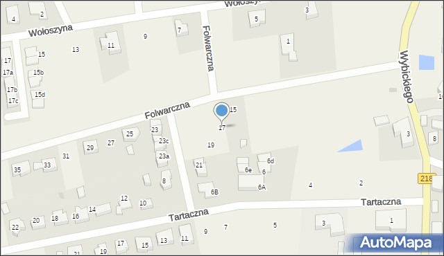 Bojano, Folwarczna, 17, mapa Bojano