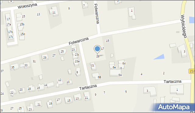 Bojano, Folwarczna, 19, mapa Bojano