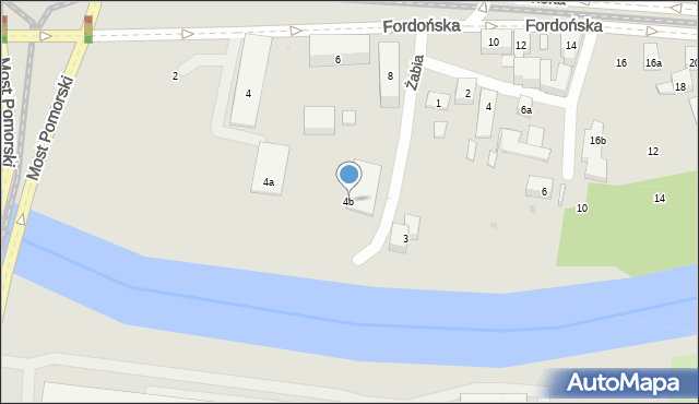 Bydgoszcz, Fordońska, 4b, mapa Bydgoszczy