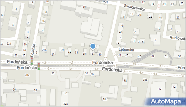 Bydgoszcz, Fordońska, 37, mapa Bydgoszczy