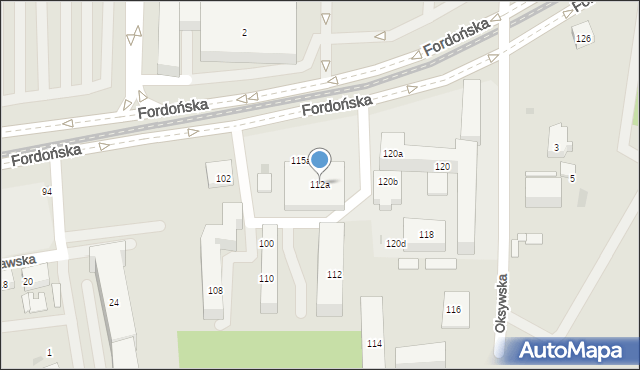 Bydgoszcz, Fordońska, 112a, mapa Bydgoszczy