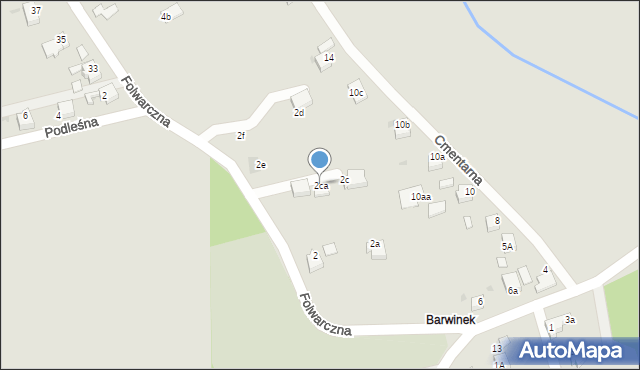 Czerwionka-Leszczyny, Folwarczna, 2ca, mapa Czerwionka-Leszczyny