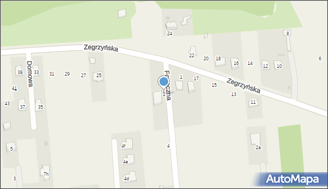 Dębe, Forteczna, 2, mapa Dębe