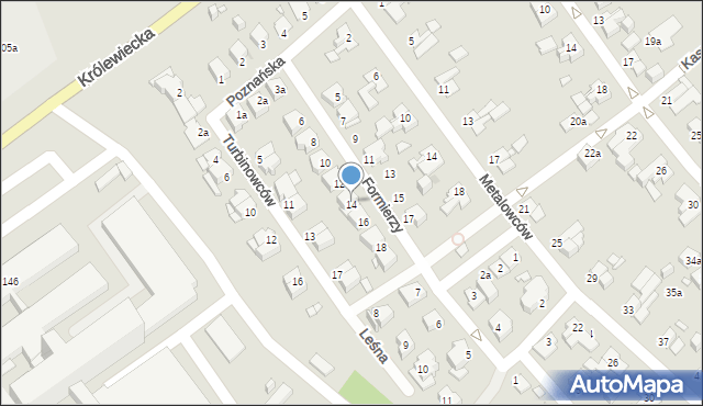 Elbląg, Formierzy, 14, mapa Elbląga