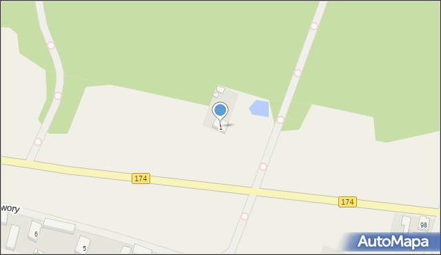 Folsztyn, Folsztyn, 1, mapa Folsztyn