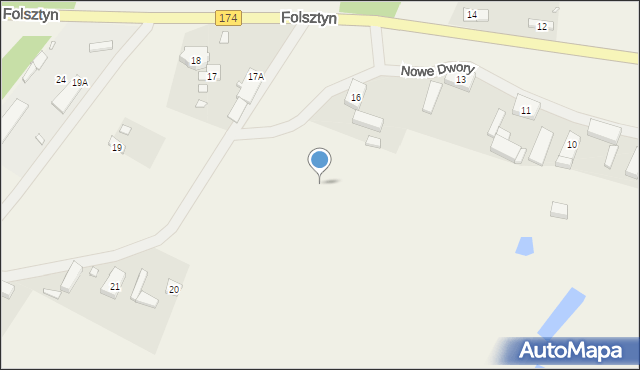 Folsztyn, Folsztyn, 16a, mapa Folsztyn