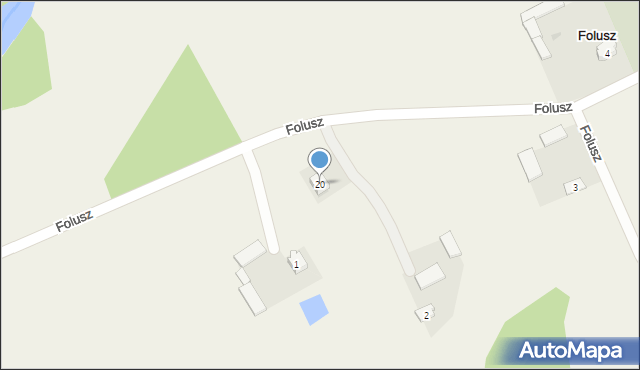Folusz, Folusz, 20, mapa Folusz