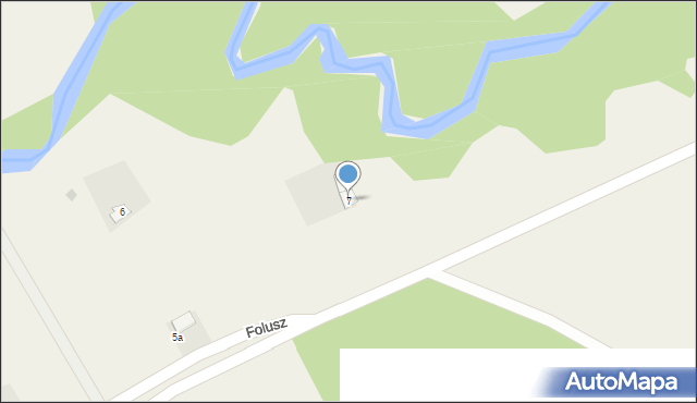 Folusz, Folusz, 7, mapa Folusz