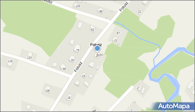 Folusz, Folusz, 20, mapa Folusz