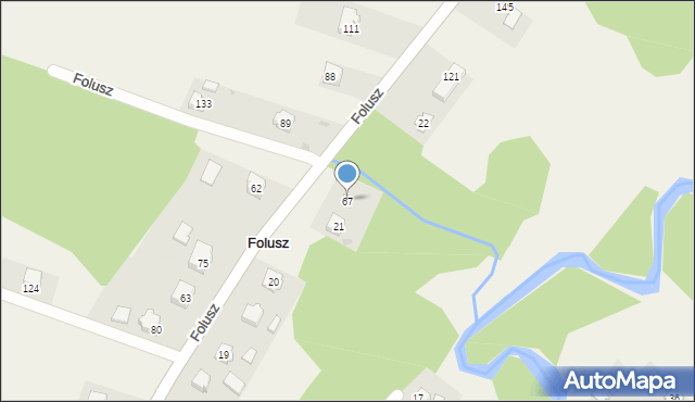 Folusz, Folusz, 67, mapa Folusz
