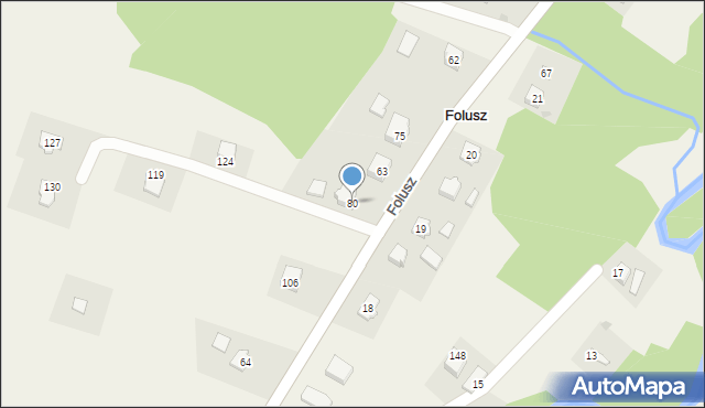 Folusz, Folusz, 80, mapa Folusz