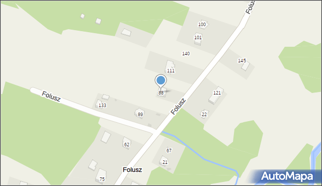 Folusz, Folusz, 88, mapa Folusz