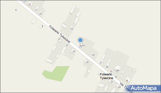 Folwarki Tylwickie, Folwarki Tylwickie, 23, mapa Folwarki Tylwickie