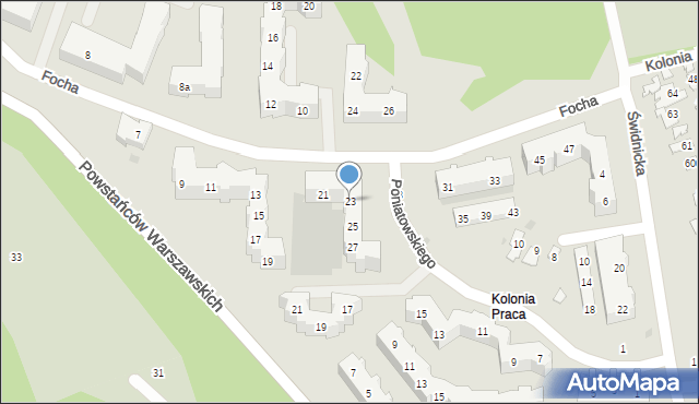 Gdańsk, Focha Ferdynanda, marsz., 23, mapa Gdańska