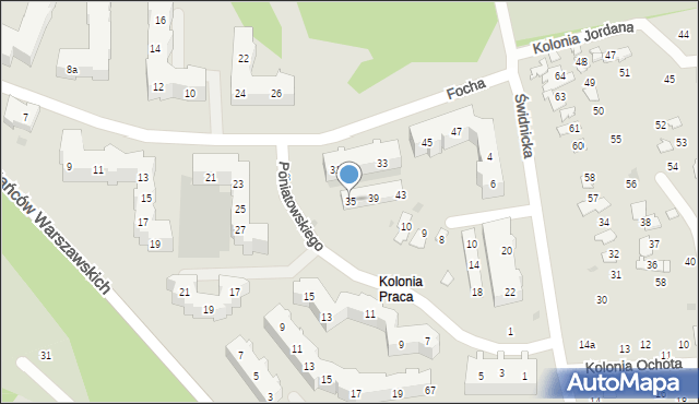 Gdańsk, Focha Ferdynanda, marsz., 35, mapa Gdańska