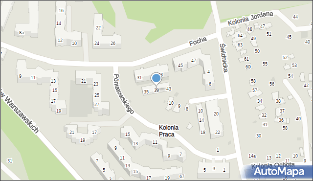 Gdańsk, Focha Ferdynanda, marsz., 39, mapa Gdańska