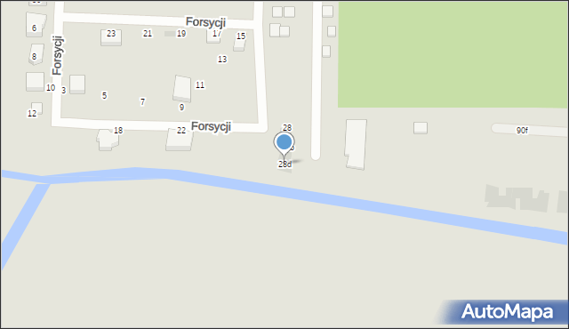 Gdańsk, Forsycji, 28d, mapa Gdańska