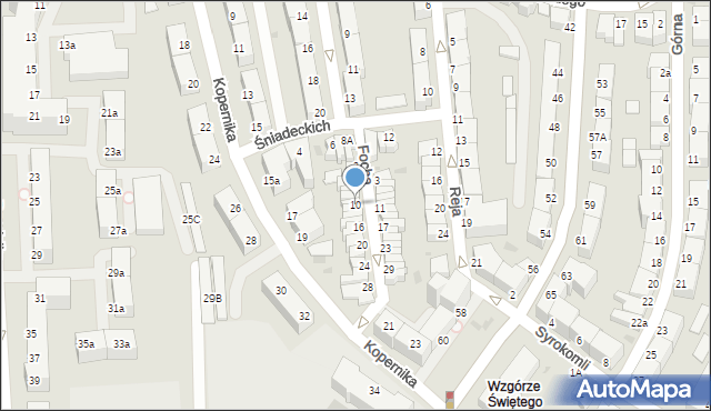 Gdynia, Focha Ferdynanda, marsz., 10, mapa Gdyni