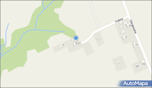 Gilowice, Foksy, 3, mapa Gilowice