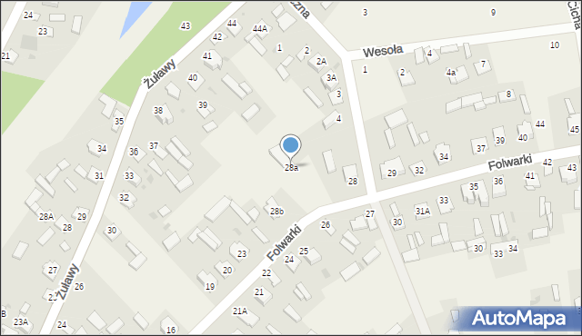 Gołąb, Folwarki, 28a, mapa Gołąb