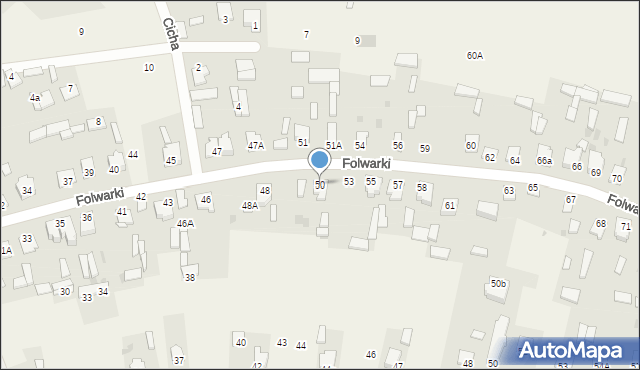 Gołąb, Folwarki, 50, mapa Gołąb