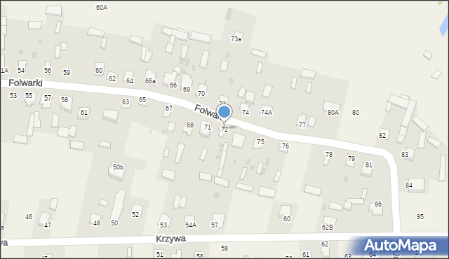Gołąb, Folwarki, 72, mapa Gołąb