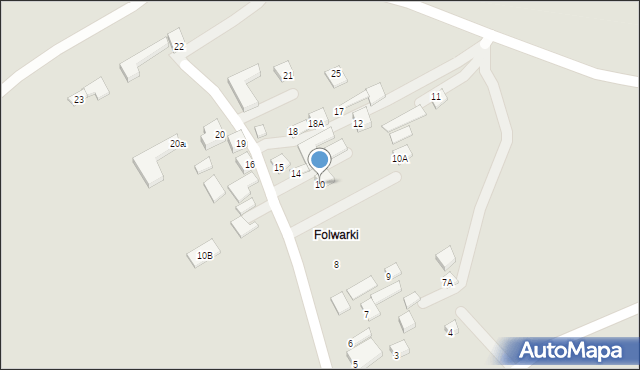 Goraj, Folwarki, 10, mapa Goraj