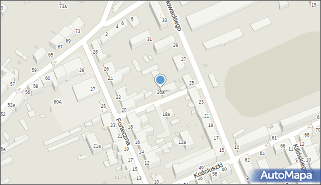 Grudziądz, Forteczna, 20a, mapa Grudziądza