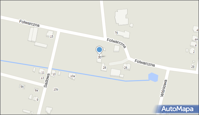 Jarocin, Folwarczna, 30, mapa Jarocin