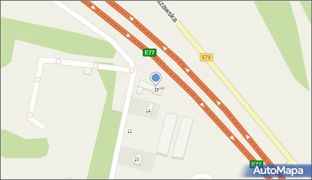 Kazuń Nowy, Fort Ordona, 16, mapa Kazuń Nowy