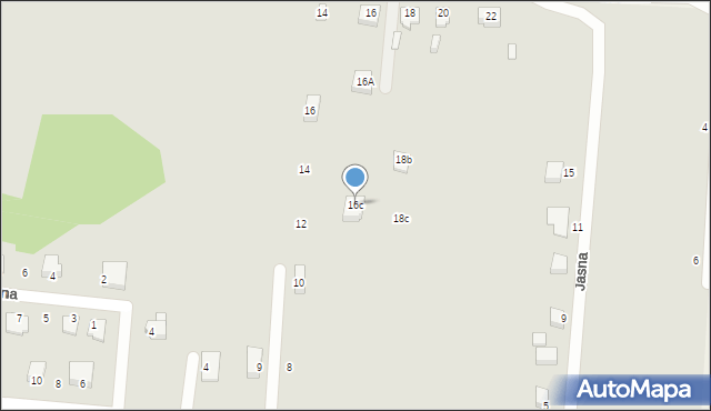 Łazy, Folwarczna, 16c, mapa Łazy