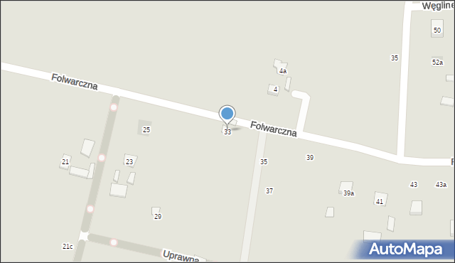 Lublin, Folwarczna, 33, mapa Lublina