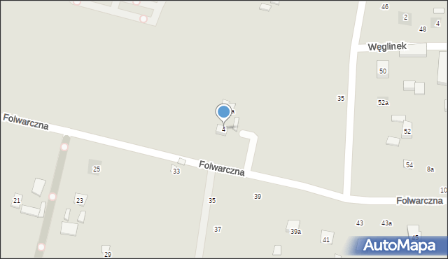 Lublin, Folwarczna, 4, mapa Lublina