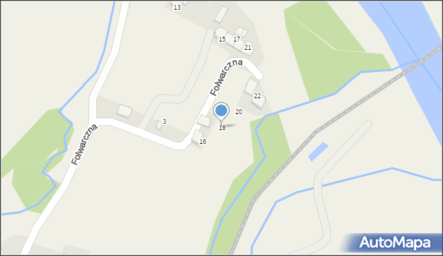 Miejsce, Folwarczna, 18, mapa Miejsce
