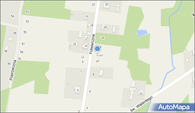 Miłość, Folwarczna, 12, mapa Miłość