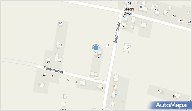 Mizerów, Folwarczna, 4, mapa Mizerów