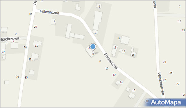 Morzewiec, Folwarczna, 6, mapa Morzewiec
